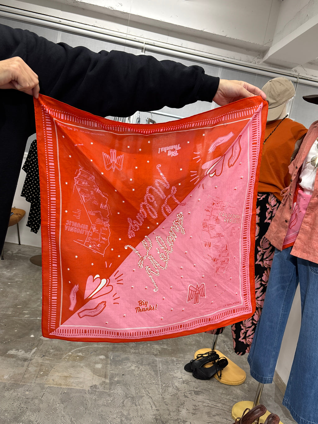 受付終了【予約販売】大判バンダナ／8628001／LE MÉLANGE／2026 SS#2