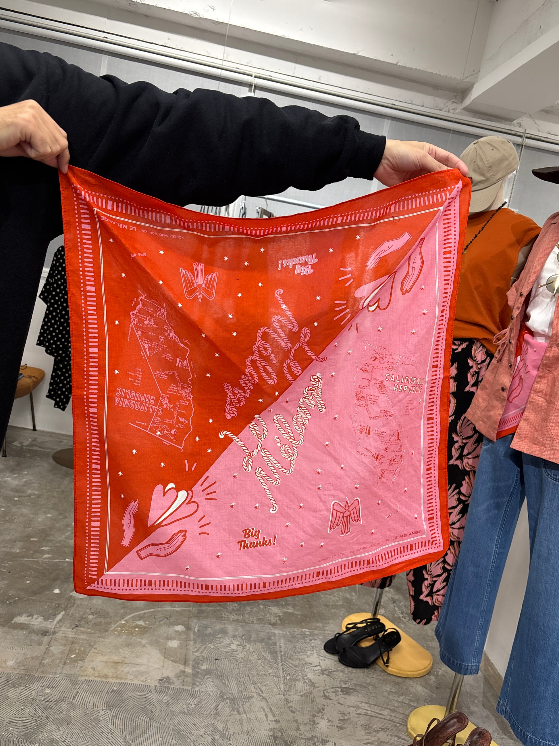 受付終了【予約販売】大判バンダナ／8628001／LE MÉLANGE／2026 SS#2