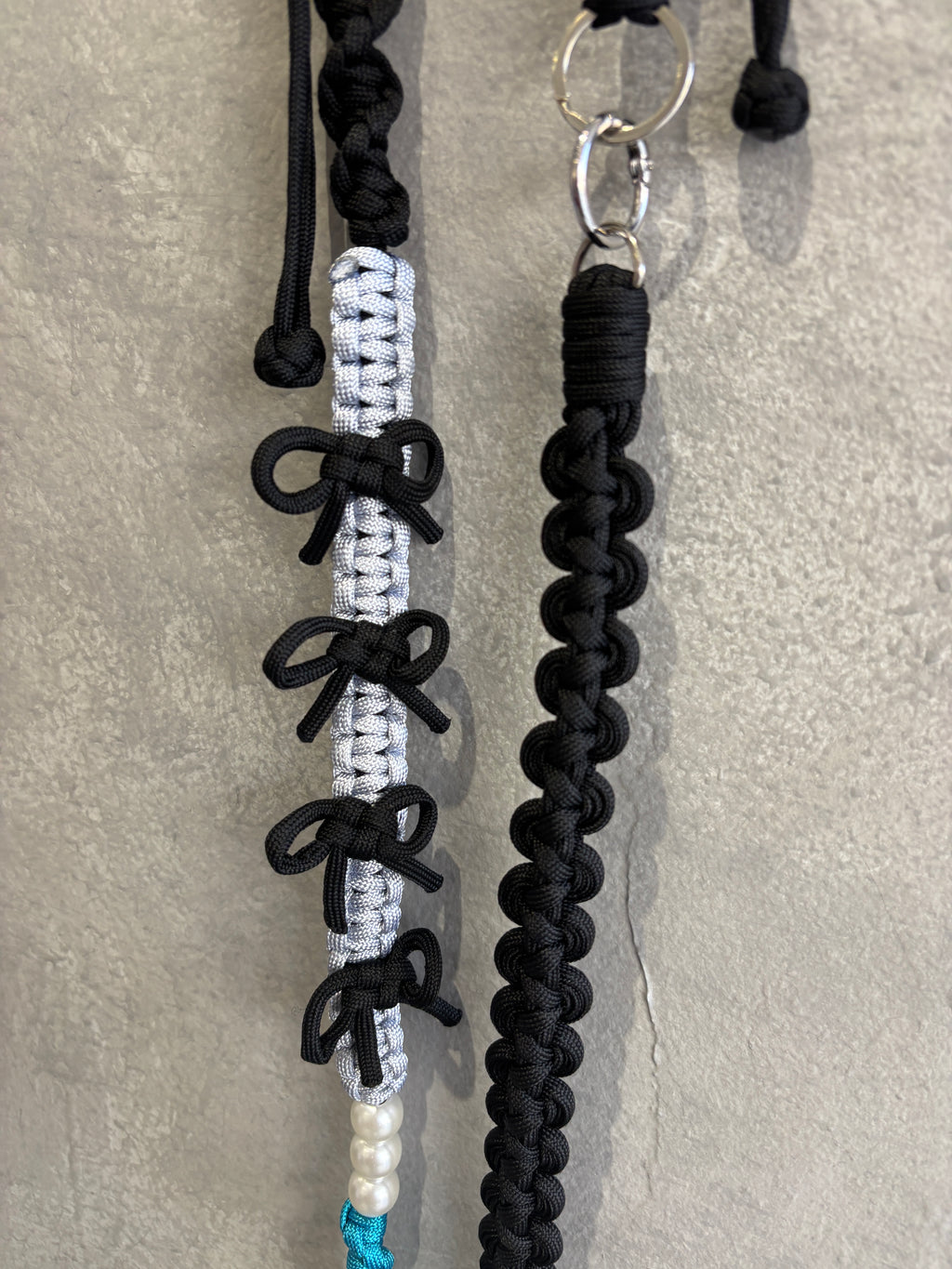 ⭐︎コラボ【予約販売】3wayパラコードショルダー／リボンパール／受注生産