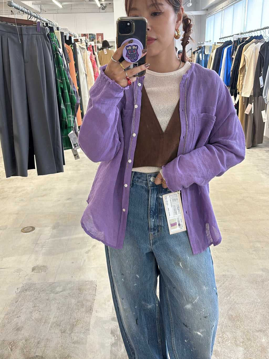 受付終了【予約販売】ECOスウェードベスチェ／8613701／LE MÉLANGE