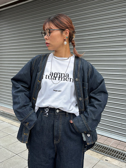 刺繍ロゴカットソー／Anna Kerry