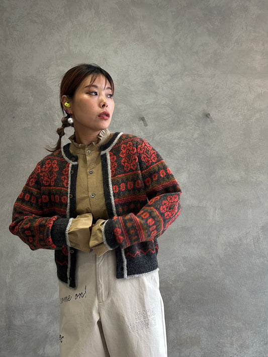 ジャガードカーディガン／LE MÉLANGE