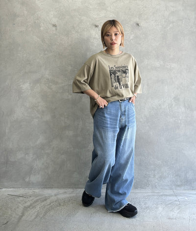 受付終了【予約販売】Les Souvenirs シアー天竺Tシャツ／ING