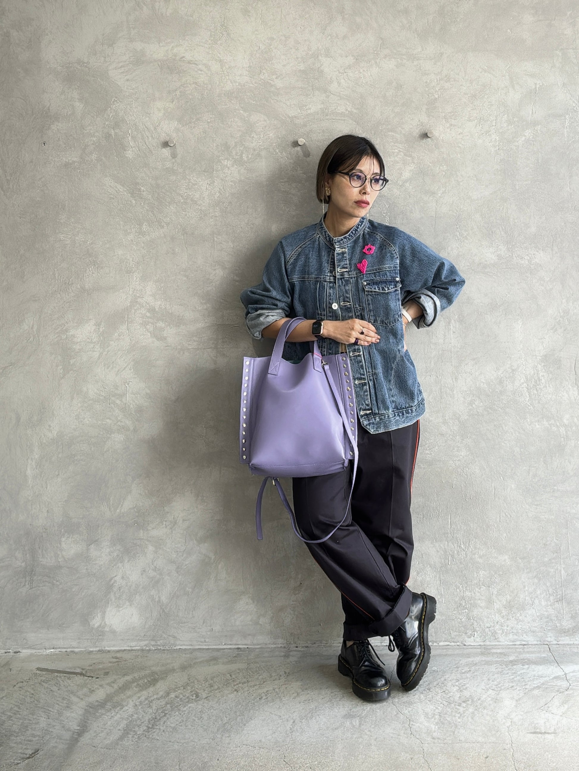 【予約販売】リベット2wayトートバッグ／cheek