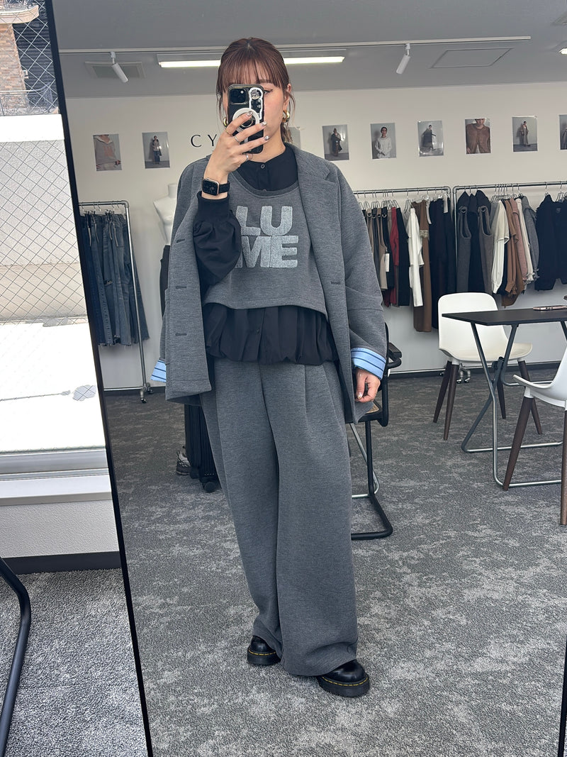 【予約⚡︎販売】スクエアポケットフリースワイドパンツ／604514／CYAN tokyo／2026 AW#1