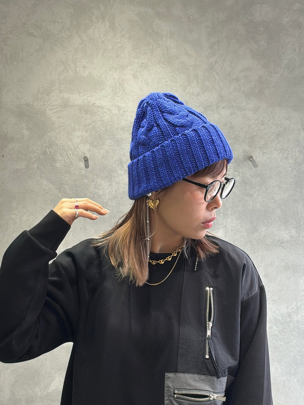 ゆるフィットニットキャップ