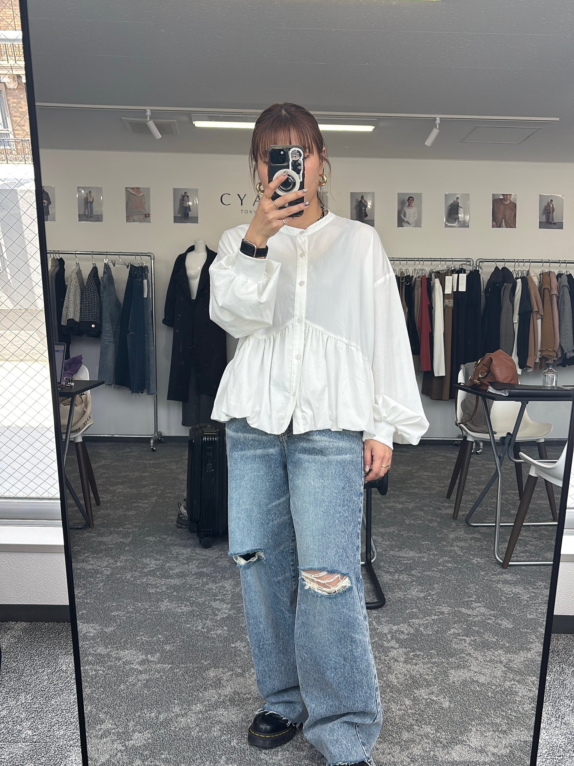 【予約⚡︎販売】クラッシュデニムヴィンテージワイドパンツ／604494／CYAN tokyo／2026 AW#1