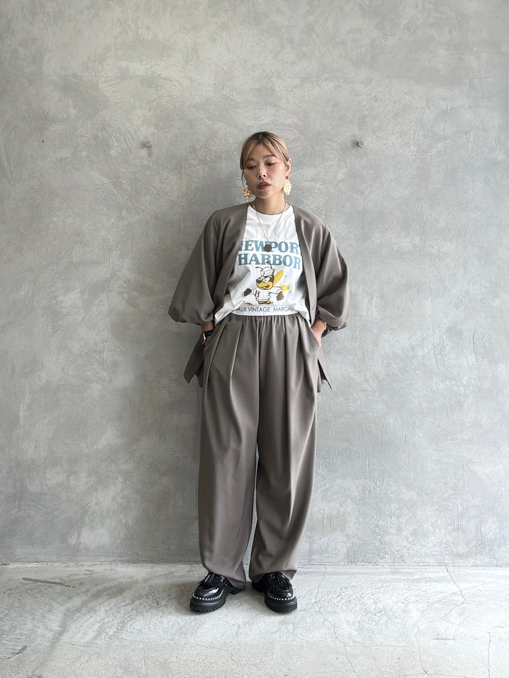 バルーンスリーブノーカラーJK／MG JK-26088-A／MARGAUX VINTAGE／2026 AW＃1