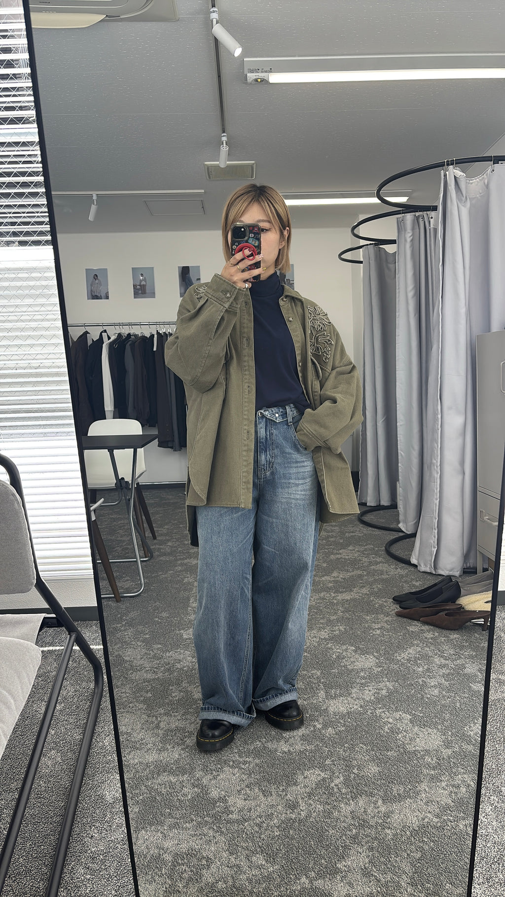 【予約⚡︎販売】ロールウエストワイドデニム／607534／CYAN tokyo／2026 AW#2