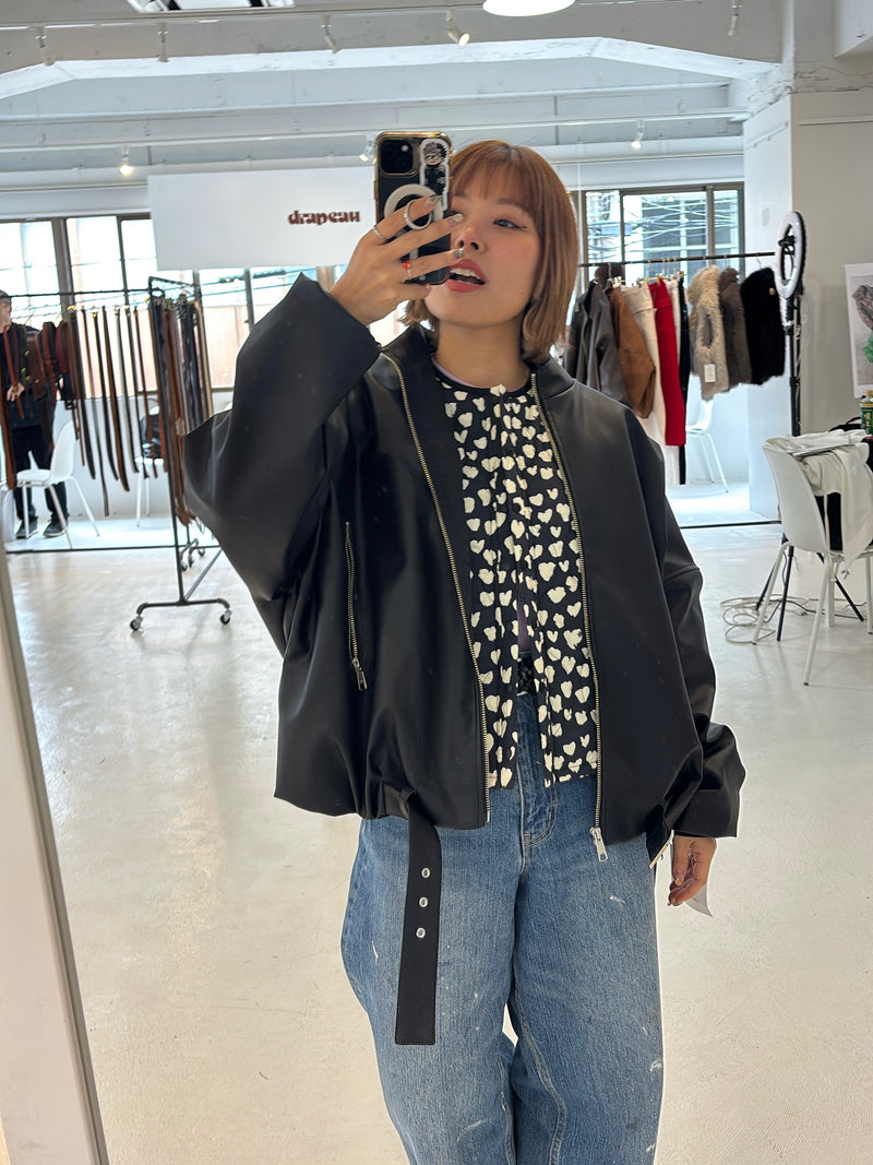 受付終了【予約⚡︎販売】ハート柄パディングベスト／MG JK-26086-A／MARGAUX VINTAGE／2026 AW＃1