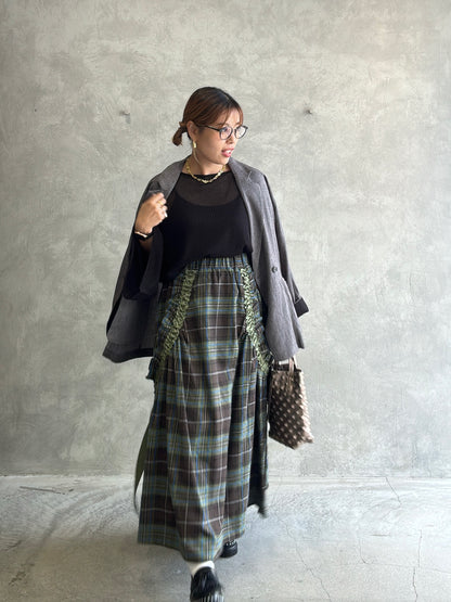 タータンチェックスカート／MIA ASTERISM