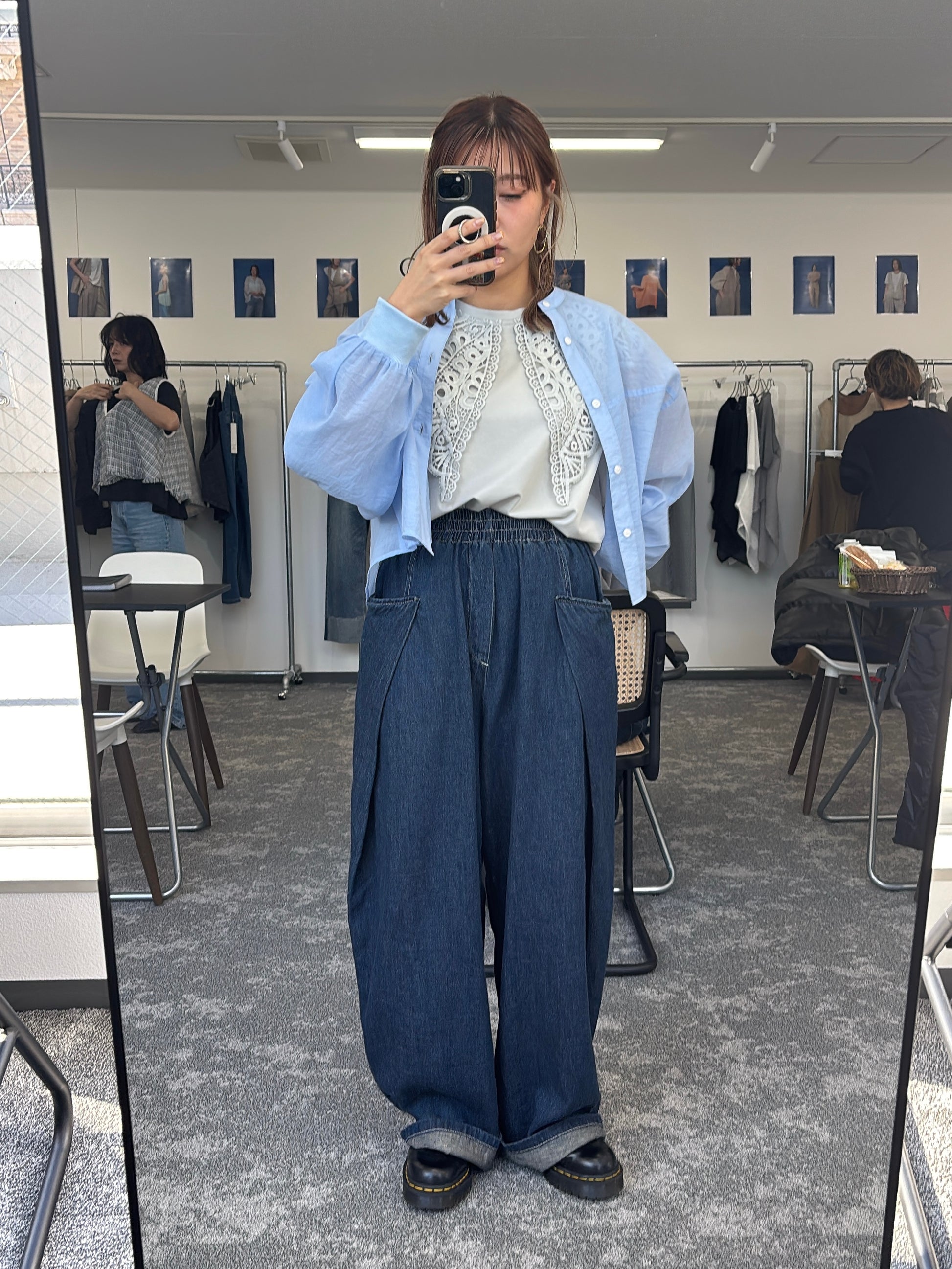 【予約販売】オーバータックリネンデニムワイド／601464／CYAN tokyo／2026 SS#2