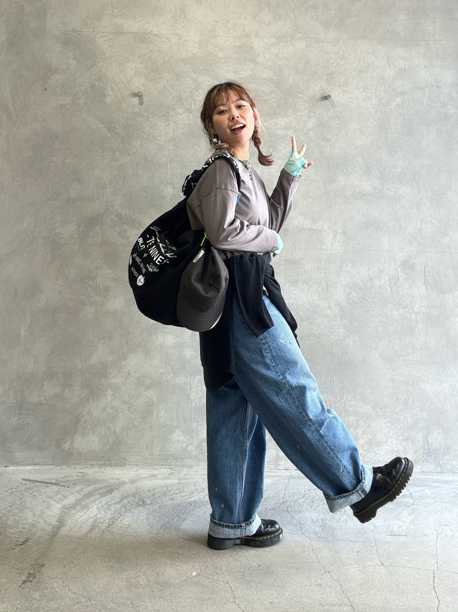 ワッフルドルマンロンT／flamingo firm