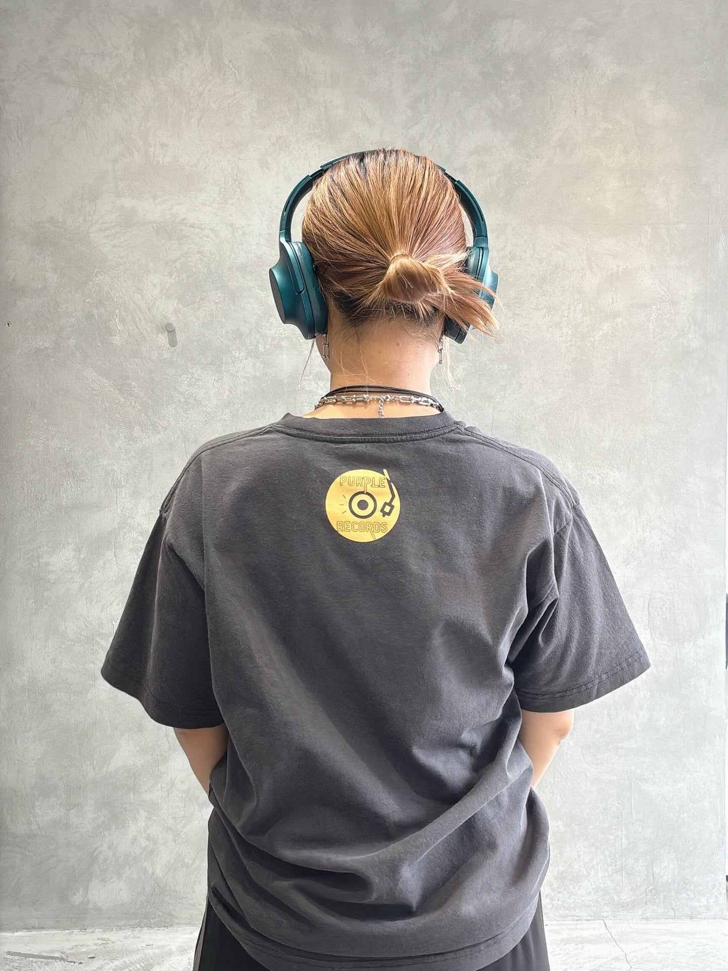 【受付終了】PURPLE RECORSピグメントTシャツ／No.9-the Nines-