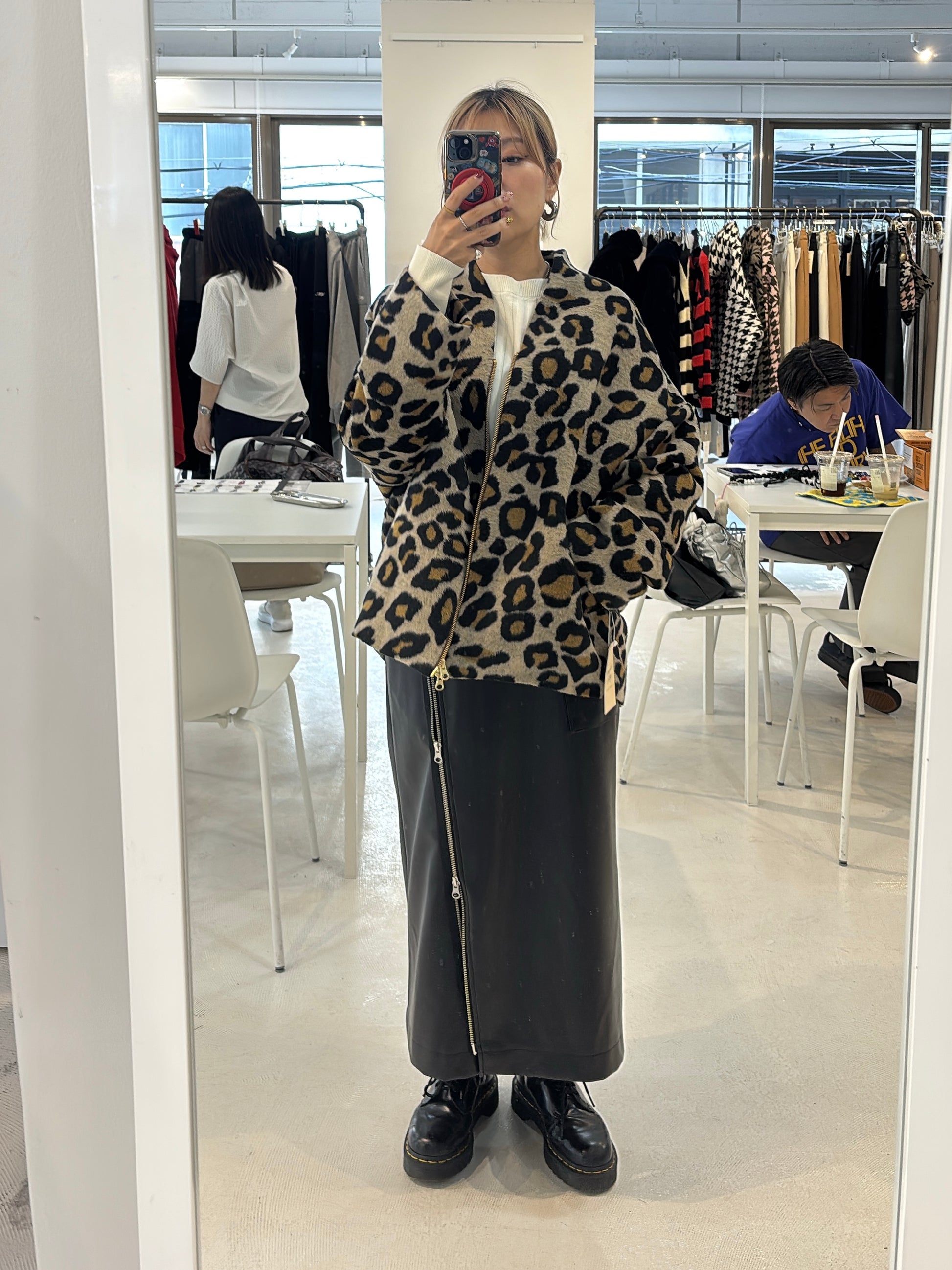 【予約⚡︎販売】シャギージップコート（レオパード柄）／MG CO-26129-A／MARGAUX VINTAGE／2026 AW＃2