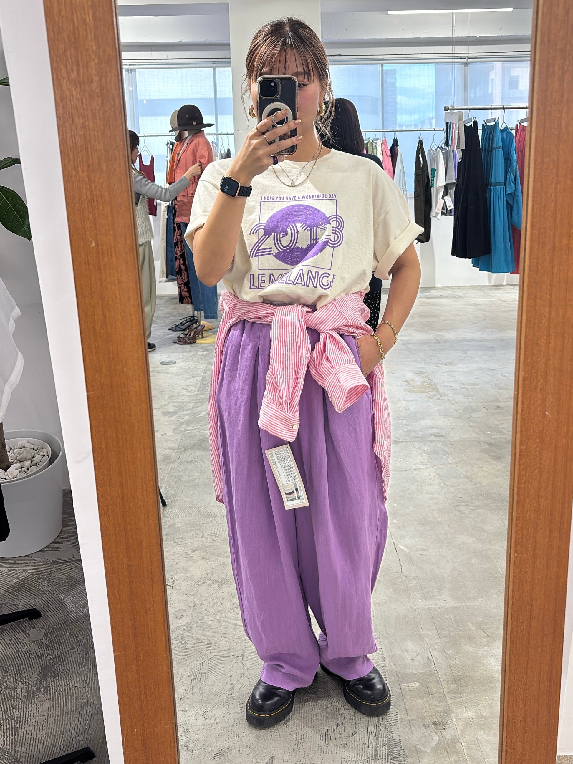 受付終了【予約販売】バレルシルエットパンツ／8623507／LE MÉLANGE／2026 SS#2