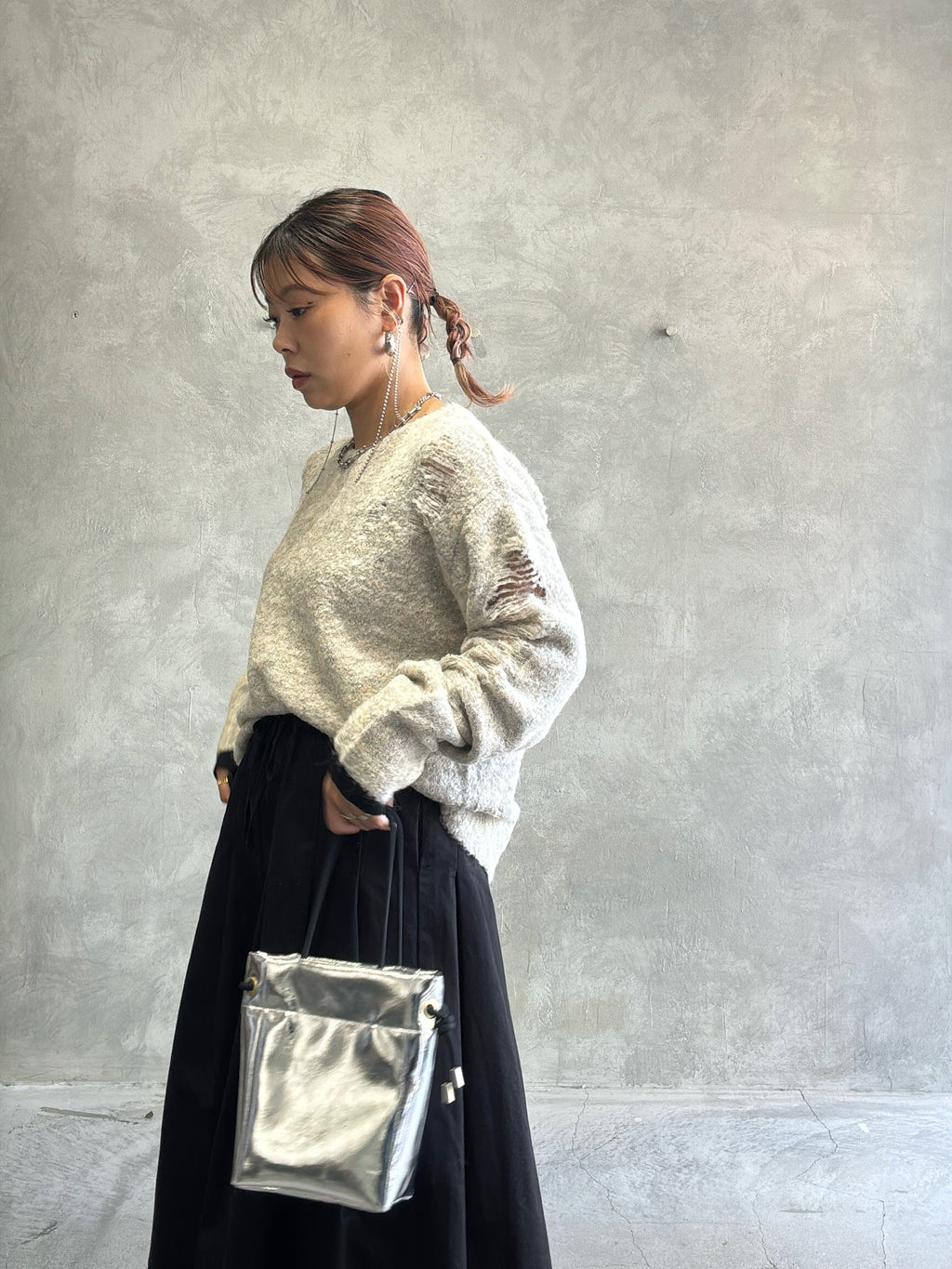 ループヤーンダメージニット／HCAE