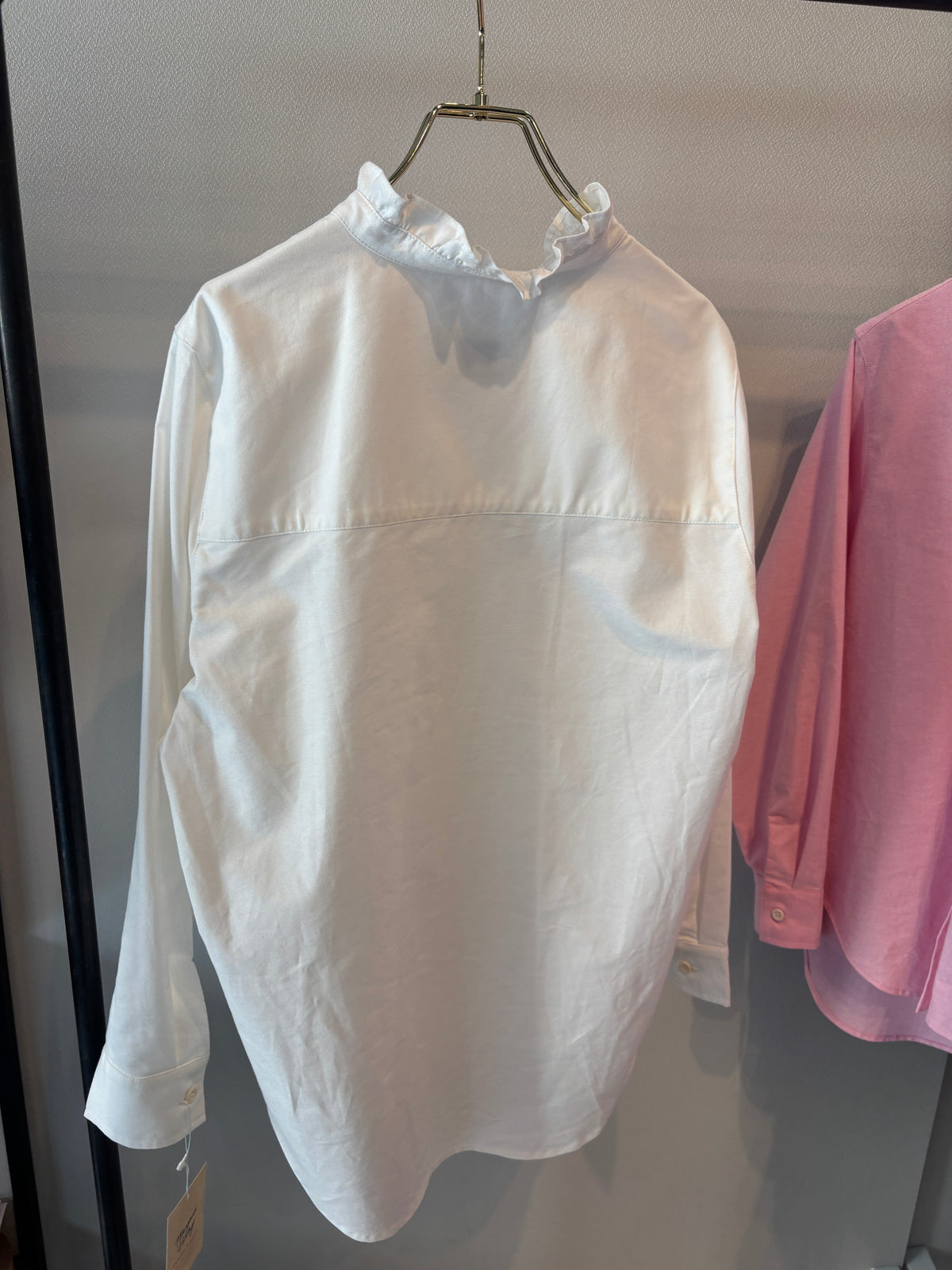 【予約⚡︎販売】オックスフォードフリルシャツ／MG BL - 27013 - S／MARGAUX VINTAGE／2027 PRE SPRING COLLECTION