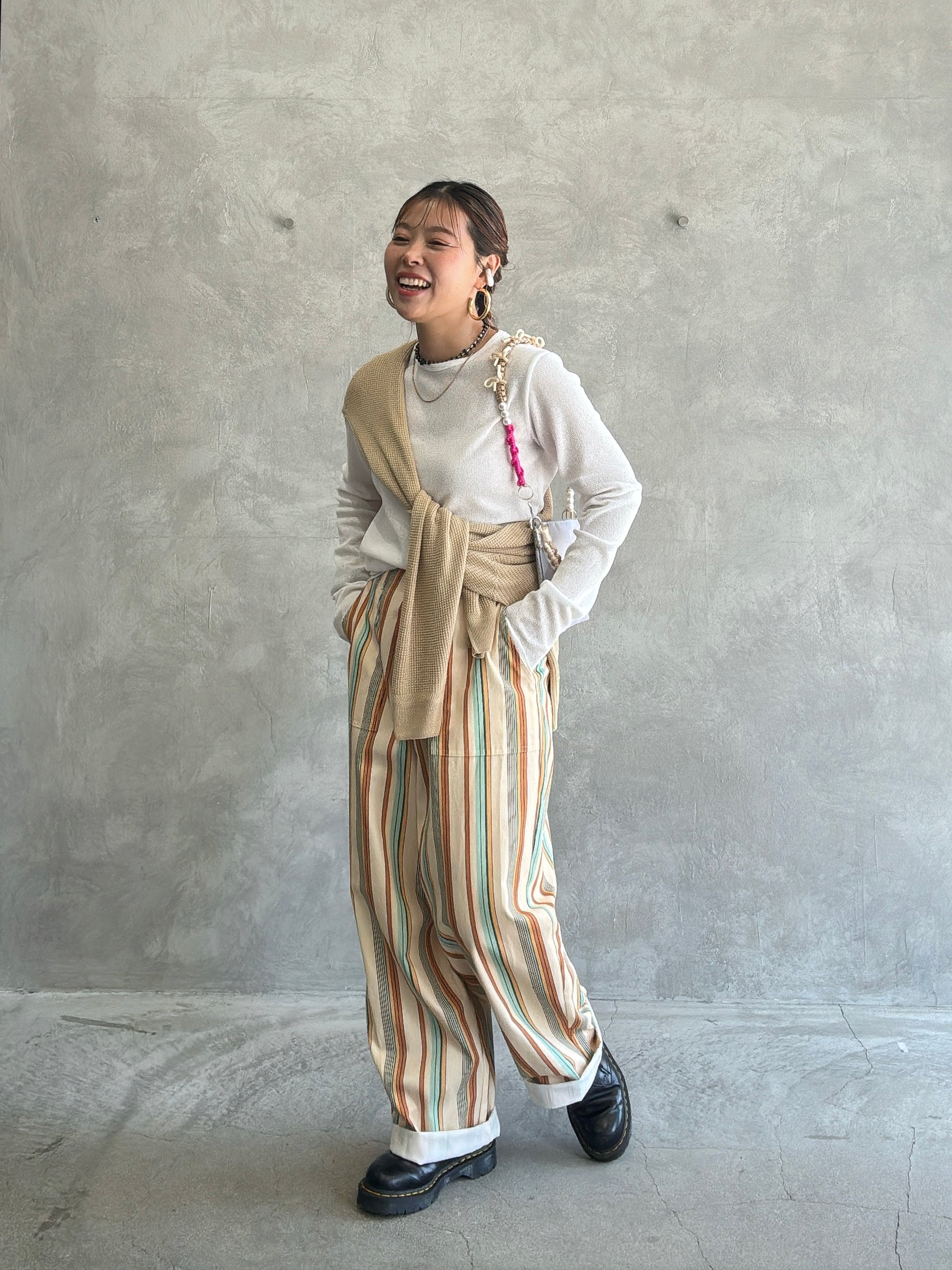 【再入荷】ワッフルドルマンロンT／flamingo firm