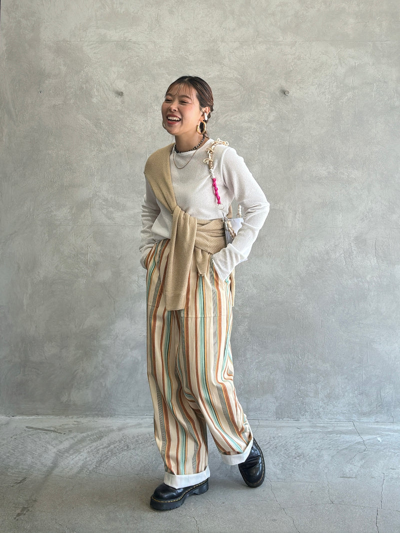 【再入荷】ワッフルドルマンロンT／flamingo firm