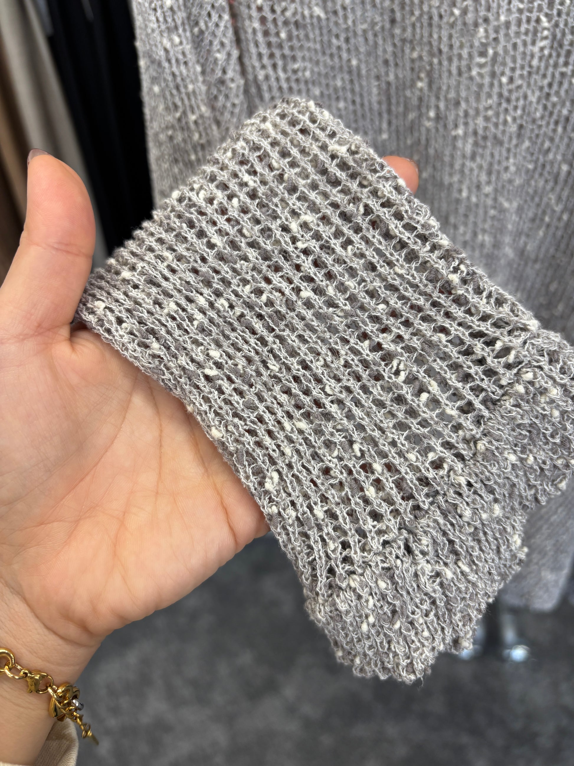 【予約販売】ネップメッシュニットTOPS／601461／CYAN tokyo／2026 SS#2