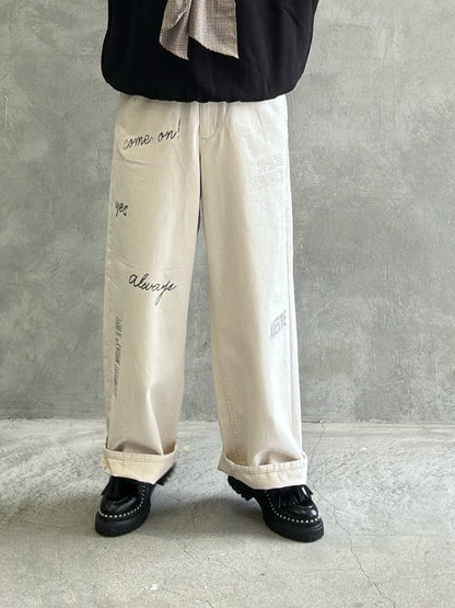 【再入荷】プリントチノパン／LE MÉLANGE