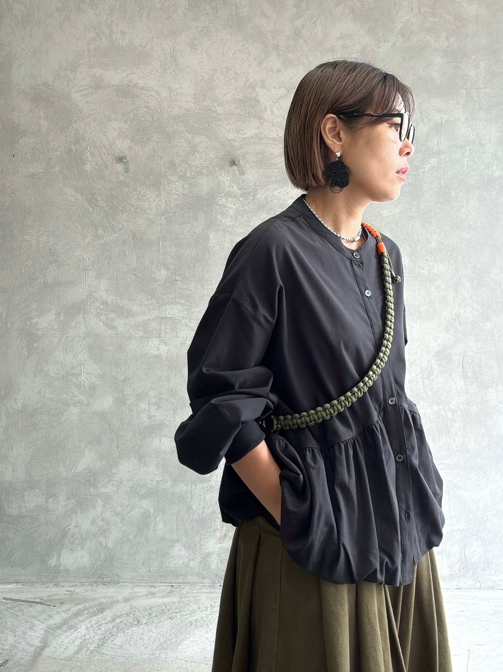 ギャザーバルーンシャツ／604489／CYAN tokyo／2026 AW#1