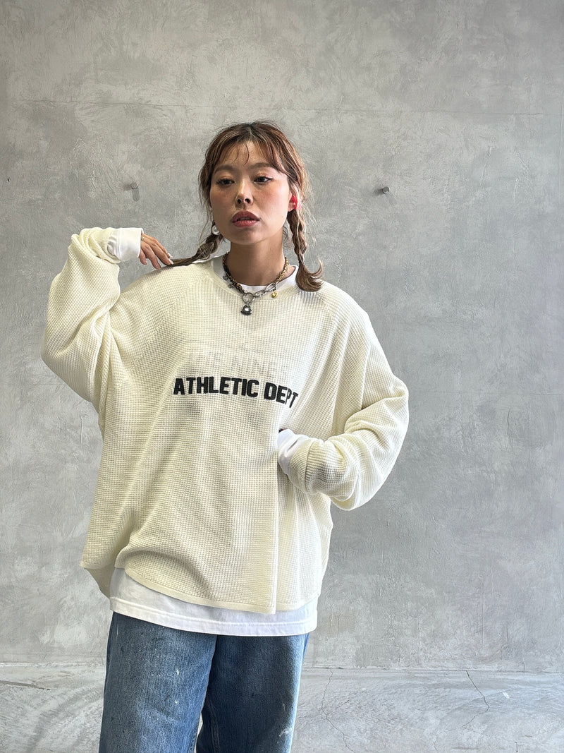 【再入荷】ワッフルドルマンロンT／flamingo firm