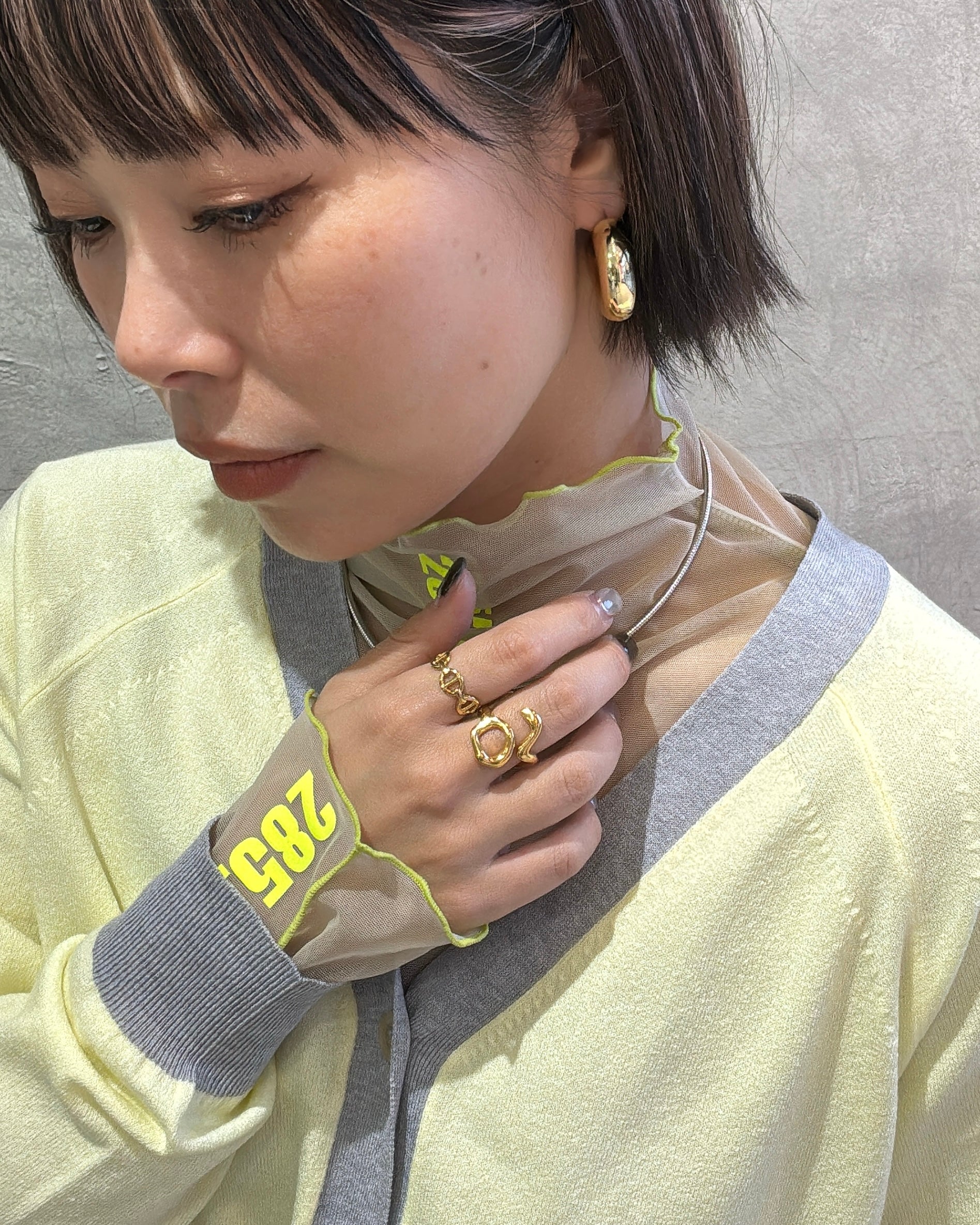 アシンメトリー2wayリング／MNMS