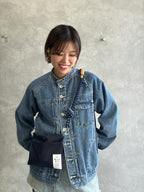 受付終了⭐︎コラボ【予約販売】Denim・デニムカラー／2wayパラコードスマホショルダー／ネオホイップウェーブ／受注生産