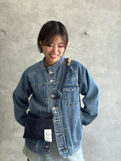 ⭐︎コラボ【予約販売】Denim・デニムカラー／2wayパラコードスマホショルダー／ネオホイップウェーブ／受注生産