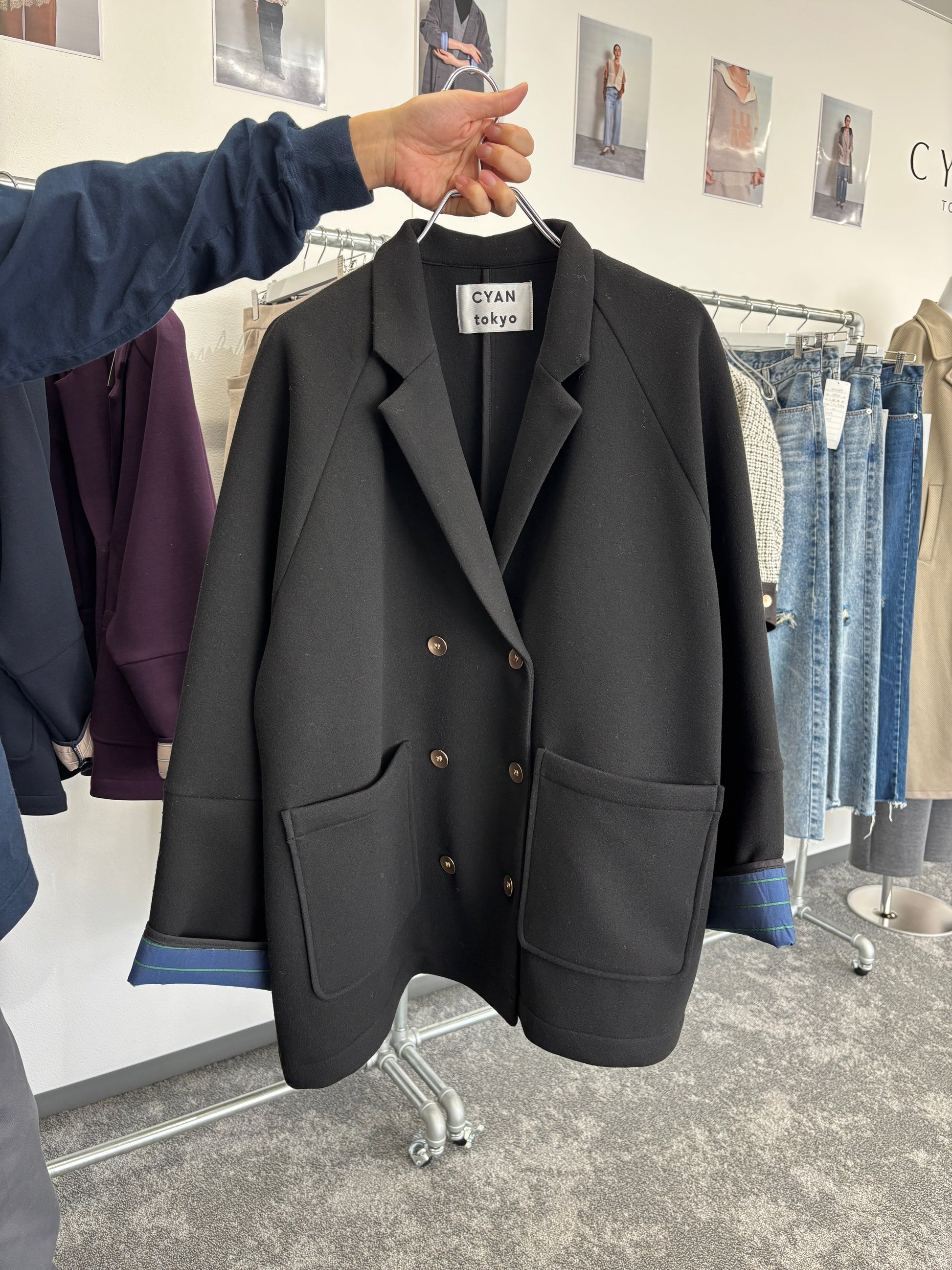 【予約⚡︎販売】マイクロフリースWジャケット／604513／CYAN tokyo／2026 AW#1