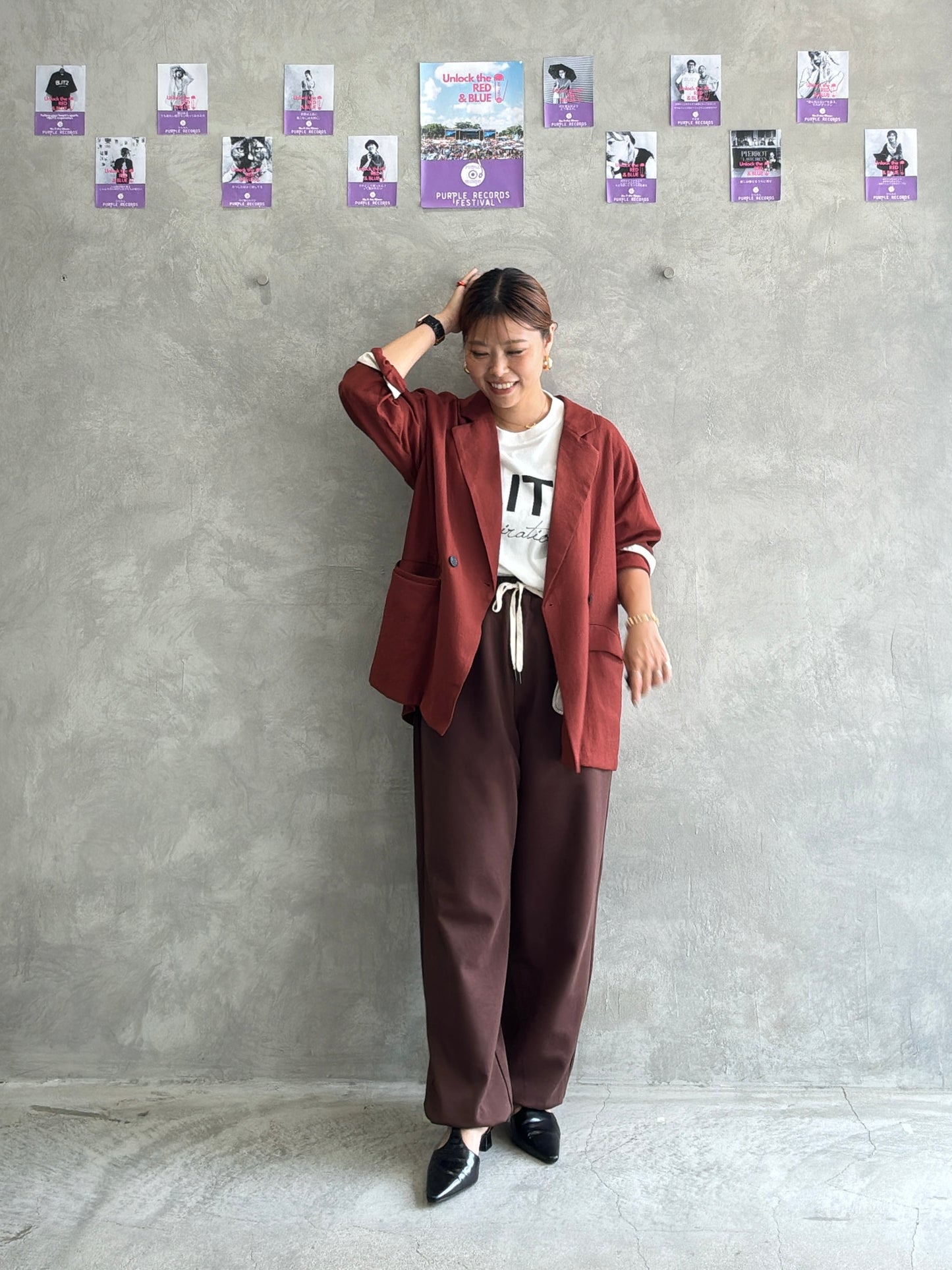 トラックパンツ／Anna Kerry