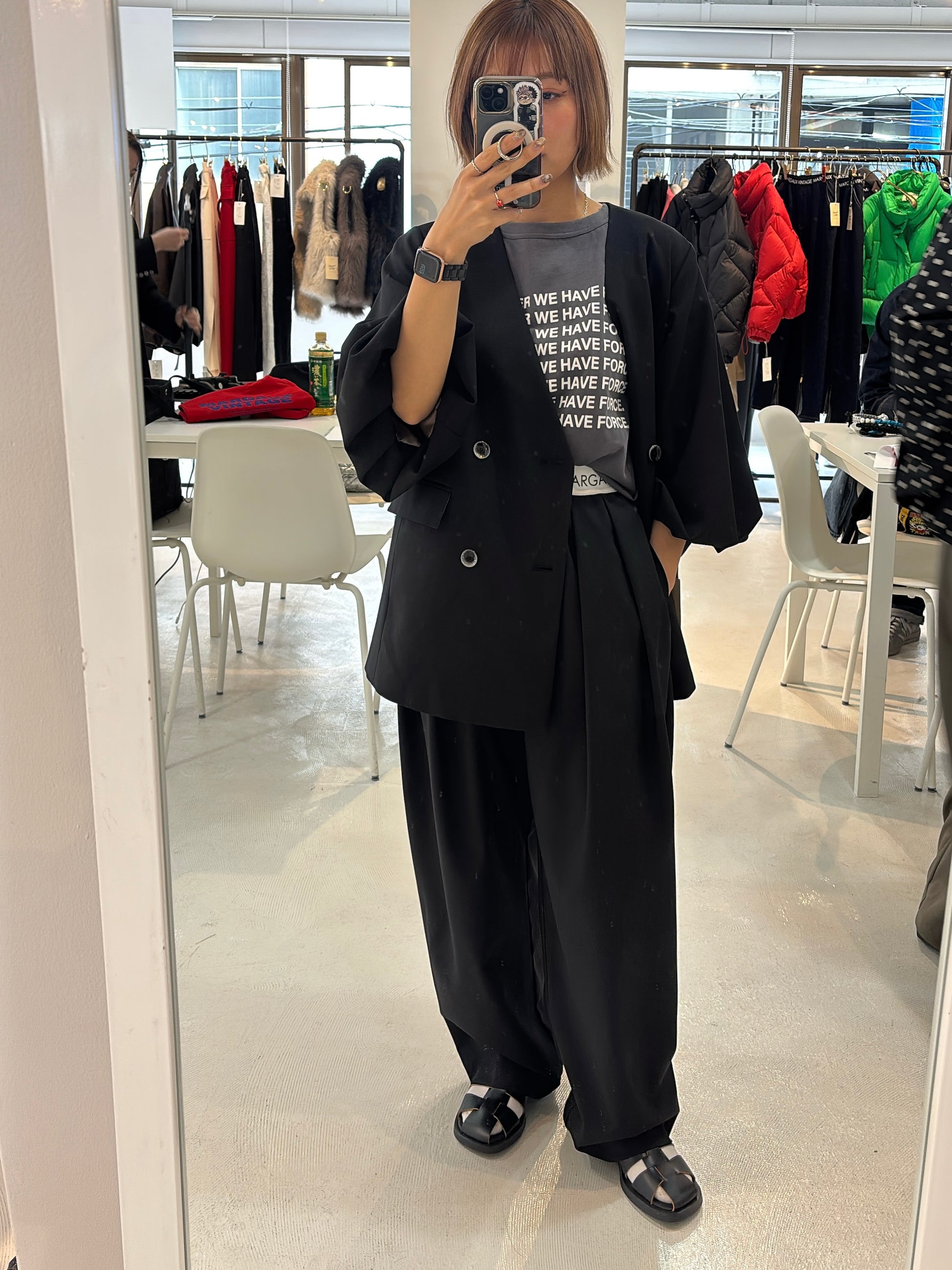 【予約⚡︎販売】バルーンスリーブノーカラーJK／MG JK-26088-A／MARGAUX VINTAGE／2026 AW＃1