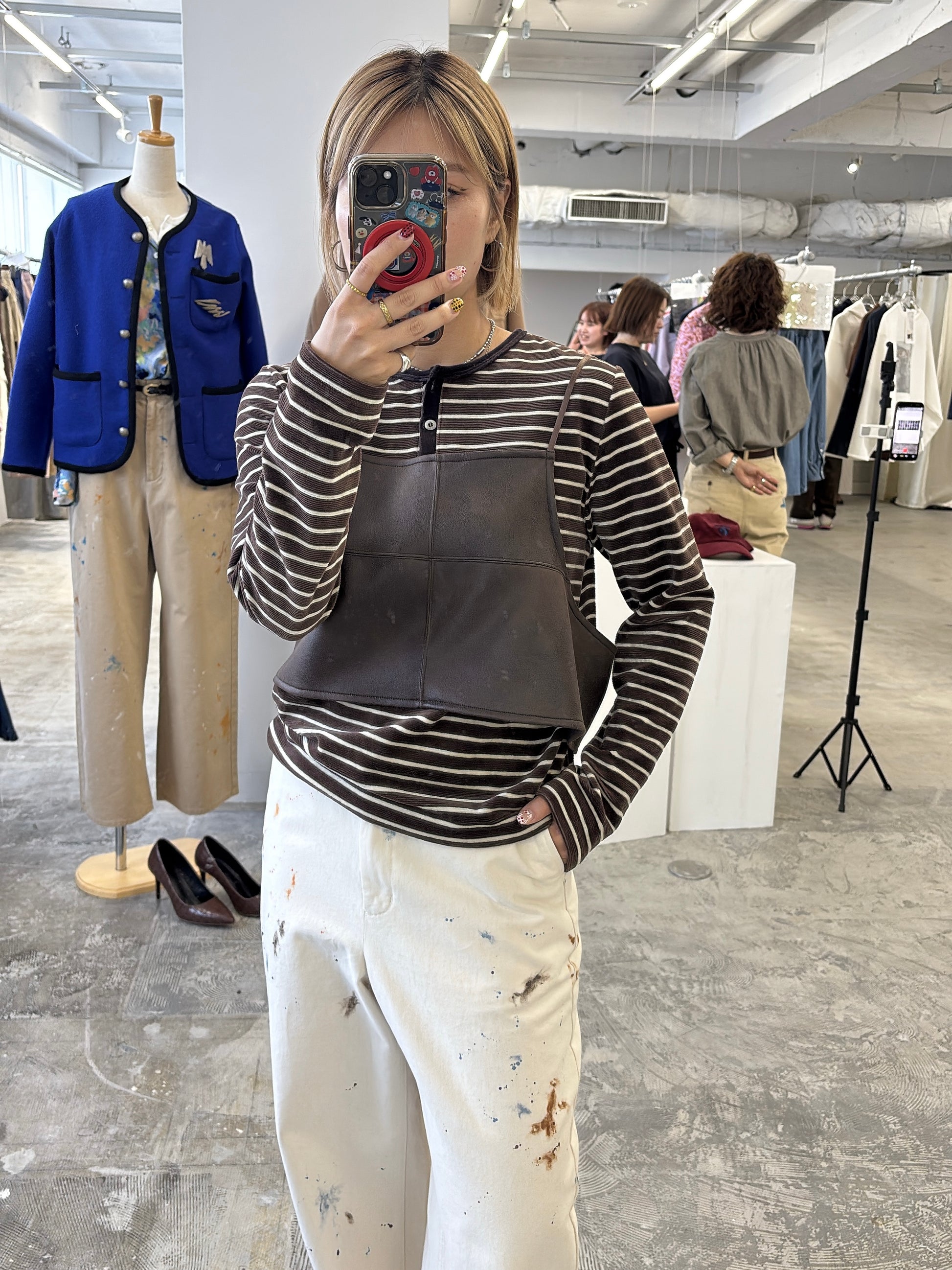 【予約⚡︎販売】モッチモチダンボール箔プリントビスチェ／8651702／LE MÉLANGE／2026 AW #2