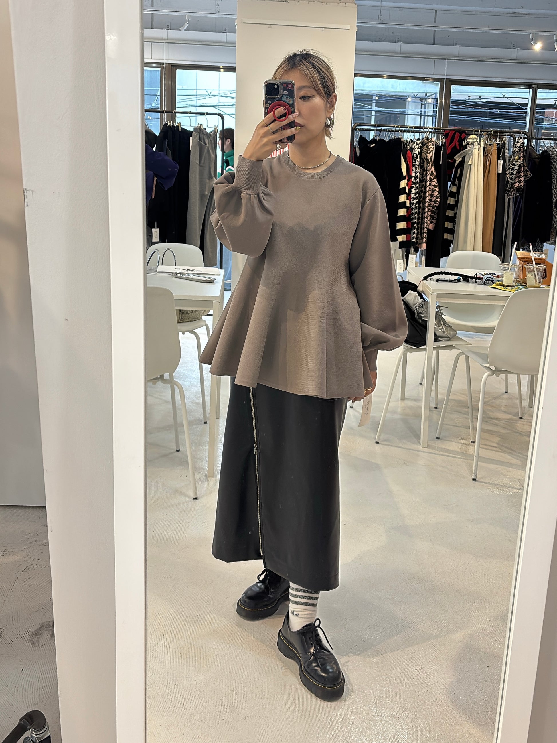【予約⚡︎販売】レザーラップスカート／MG SK-26135-A／MARGAUX VINTAGE／2026 AW＃2