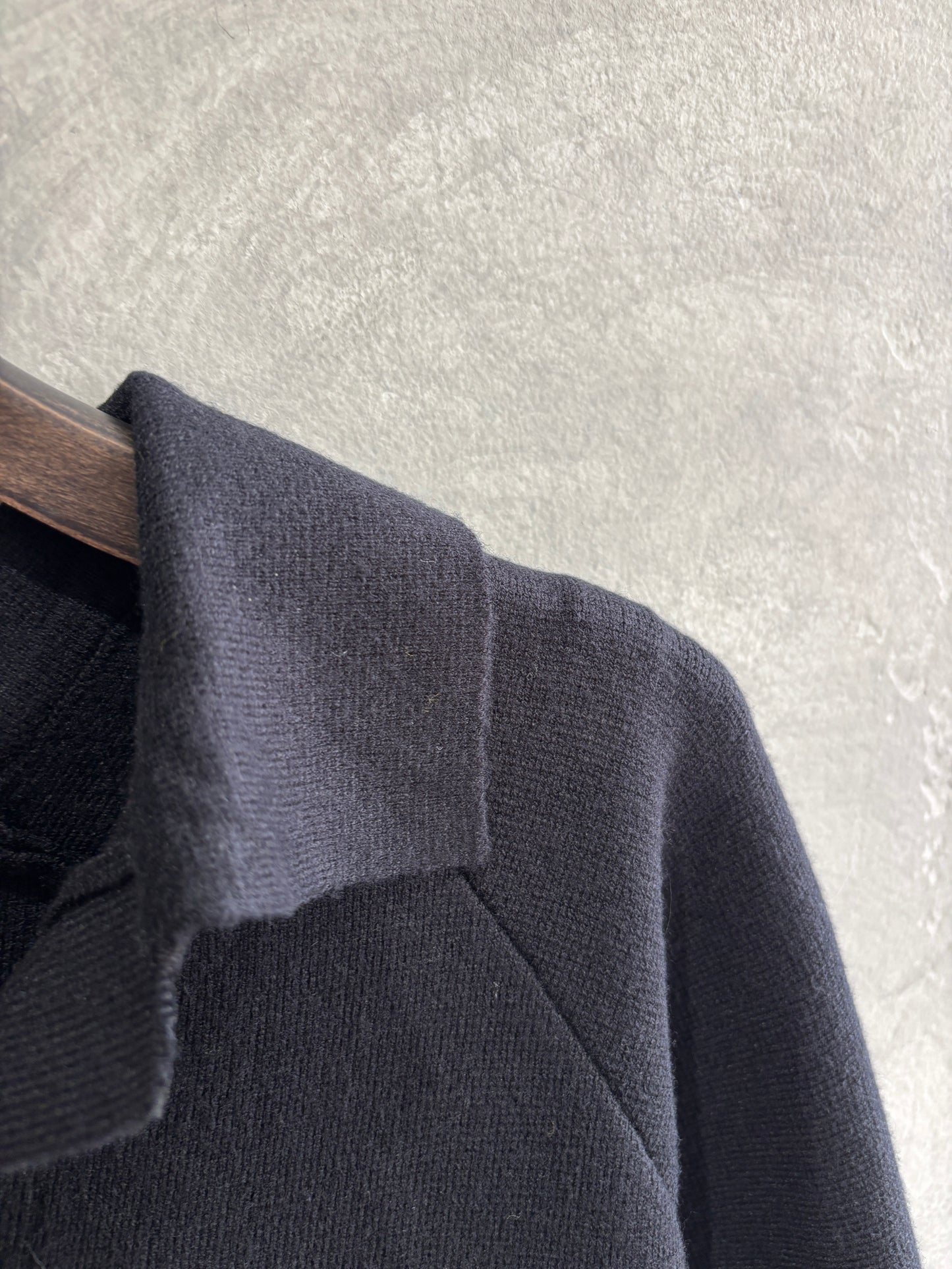 衿付きミラノリブニット／palm RICHE