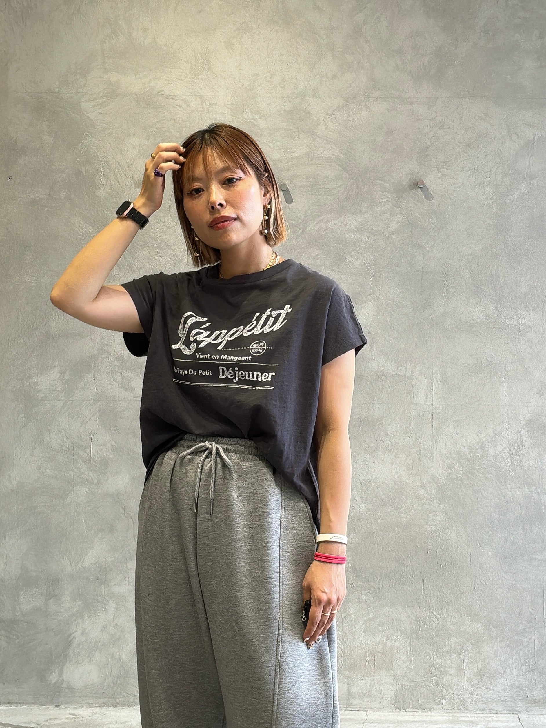 【予約販売】LappetitゆるフレンチスラブTシャツ／ING