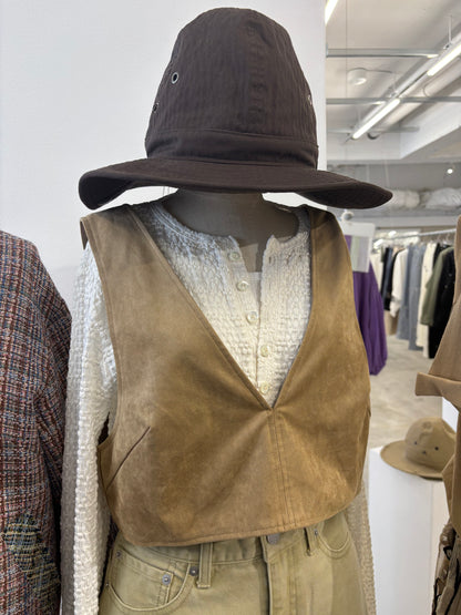 受付終了【予約販売】ECOスウェードベスチェ／8613701／LE MÉLANGE