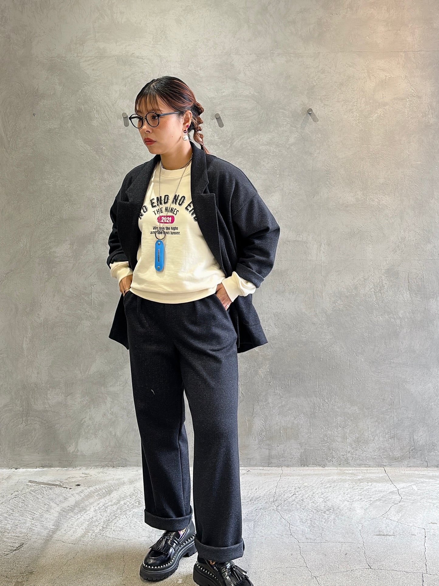 受付終了【予約販売】カレッジデザインスウェット／the Nines