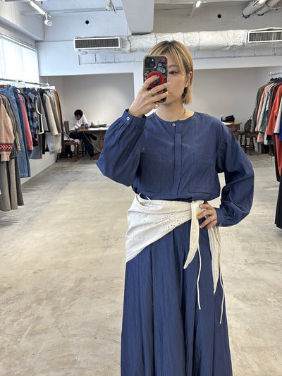 受付終了【予約⚡︎販売】ノーカラープルオーバーシャツ／8653203／LE MÉLANGE／2026 AW #2