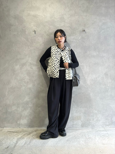 ハート柄パディングベスト／MG JK-26086-A／MARGAUX VINTAGE／2026 AW＃1
