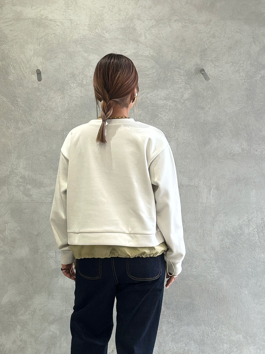 ナイロンドッキングスウェット