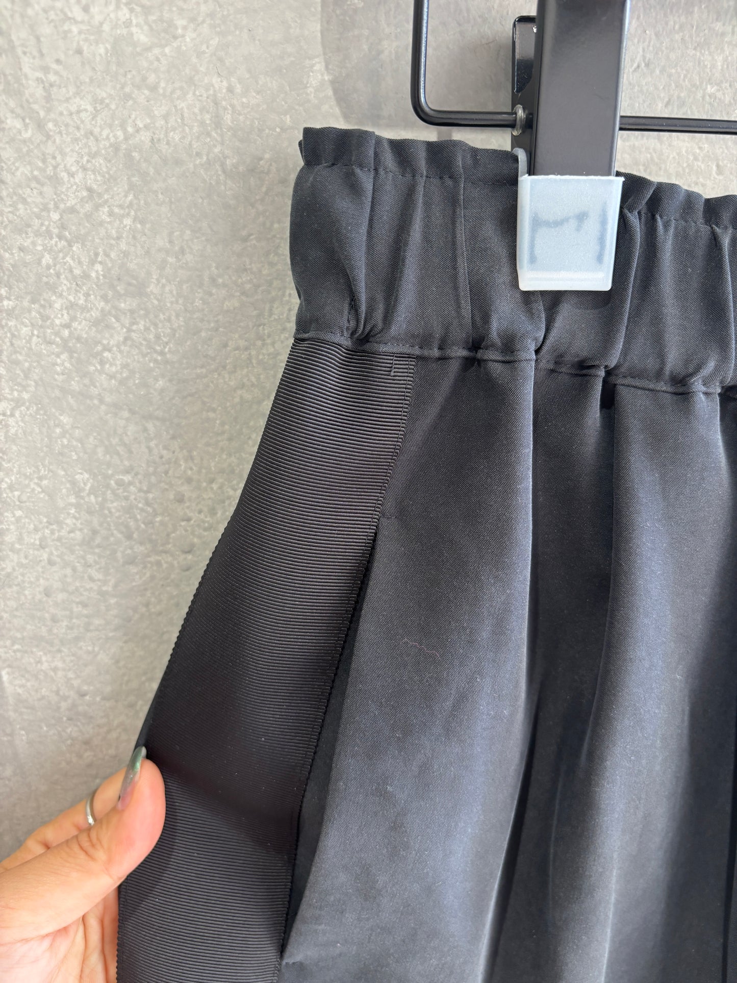 ピーチポプリンサイドテープワイドパンツ／trois