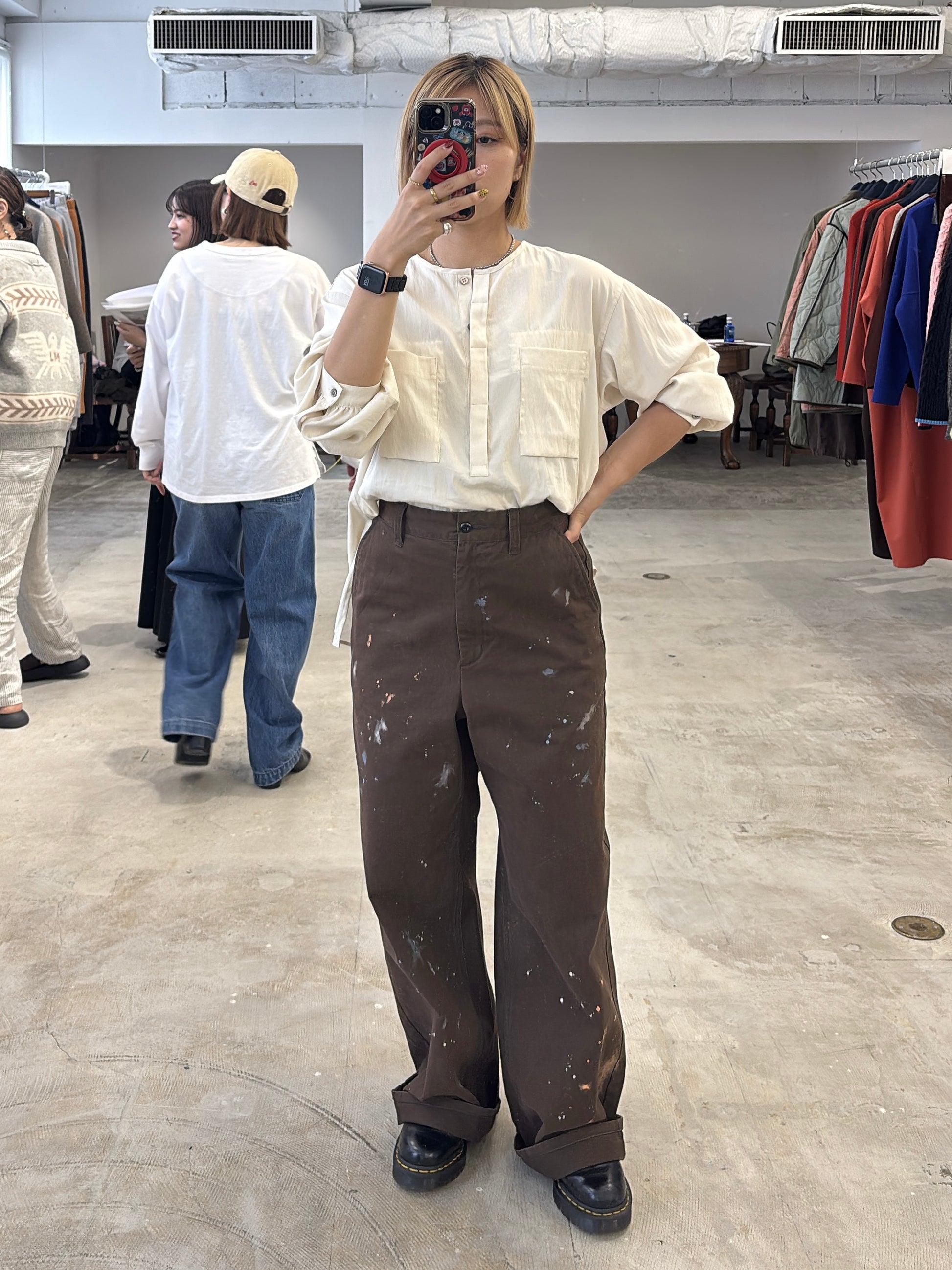 【予約⚡︎販売】ノーカラープルオーバーシャツ／8653203／LE MÉLANGE／2026 AW #2