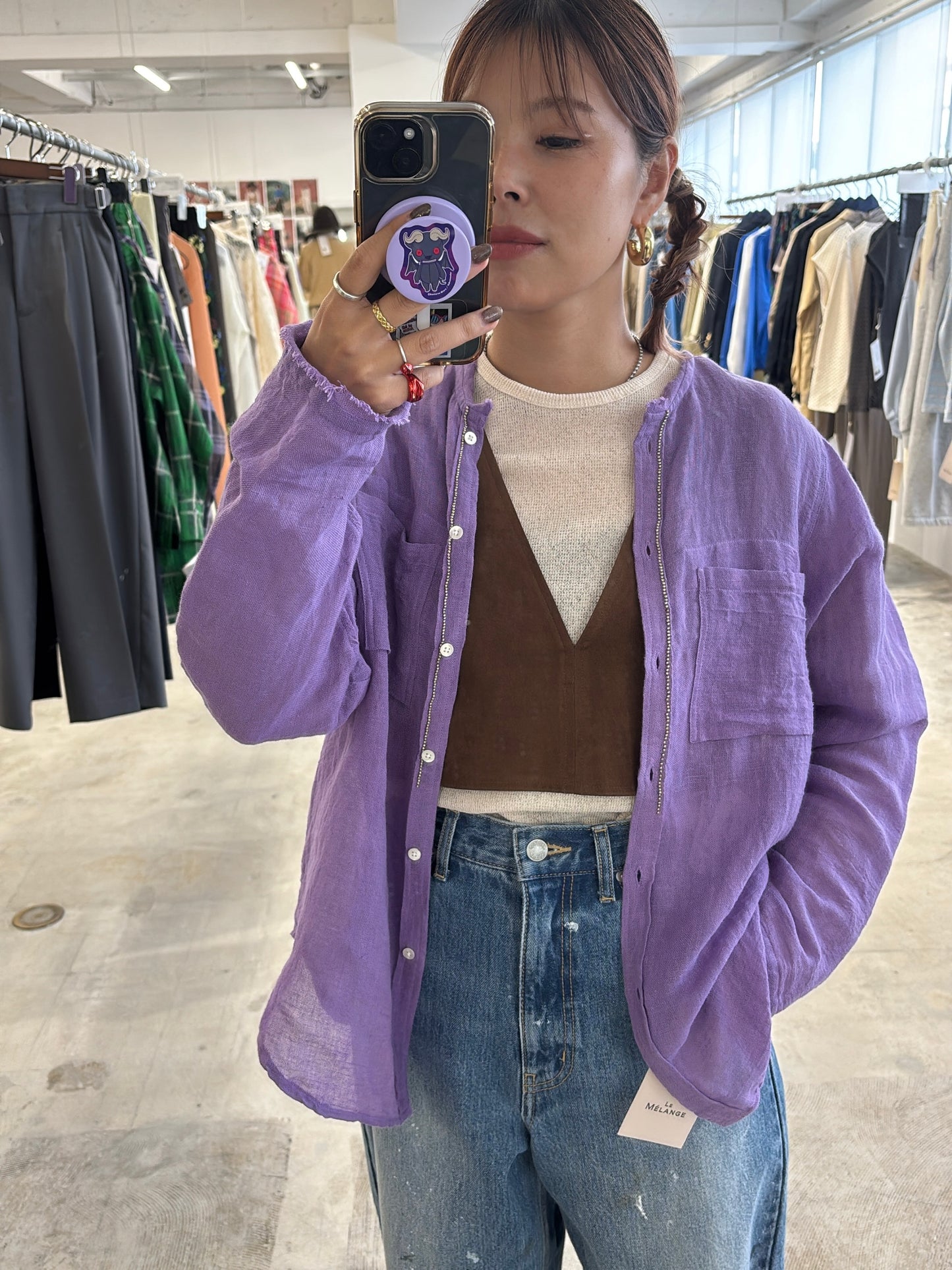 受付終了【予約販売】ボートネックカットソー／8611010／LE MÉLANGE