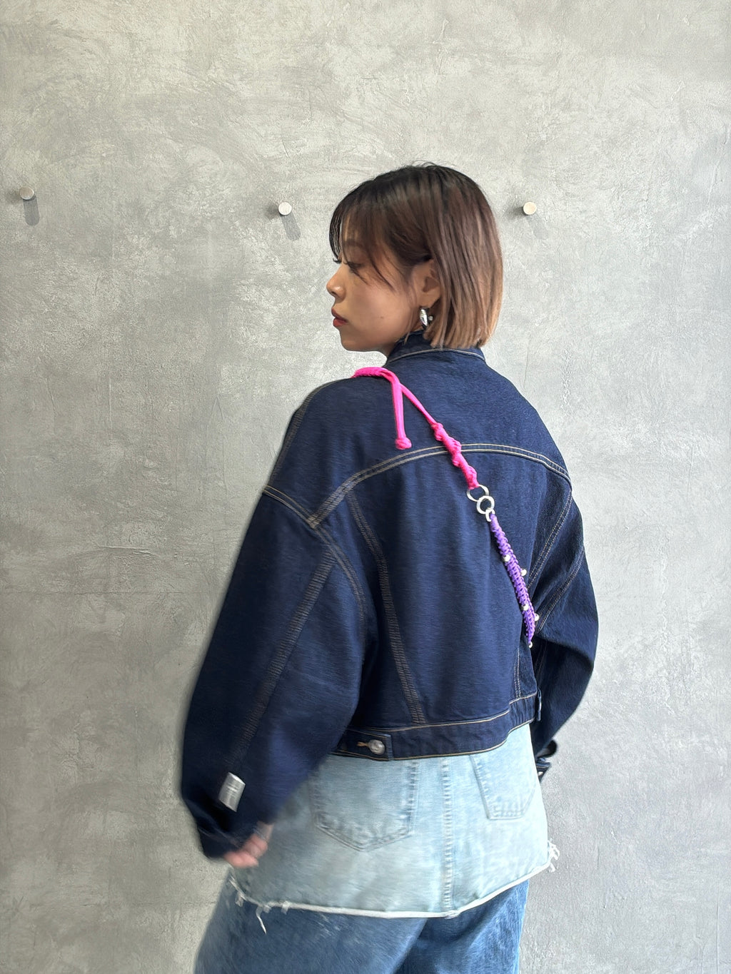 ⭐︎コラボ【予約販売】ザナインズカラーの2way仕様スマホショルダー／ホイップウェーブ＆パール／受注生産