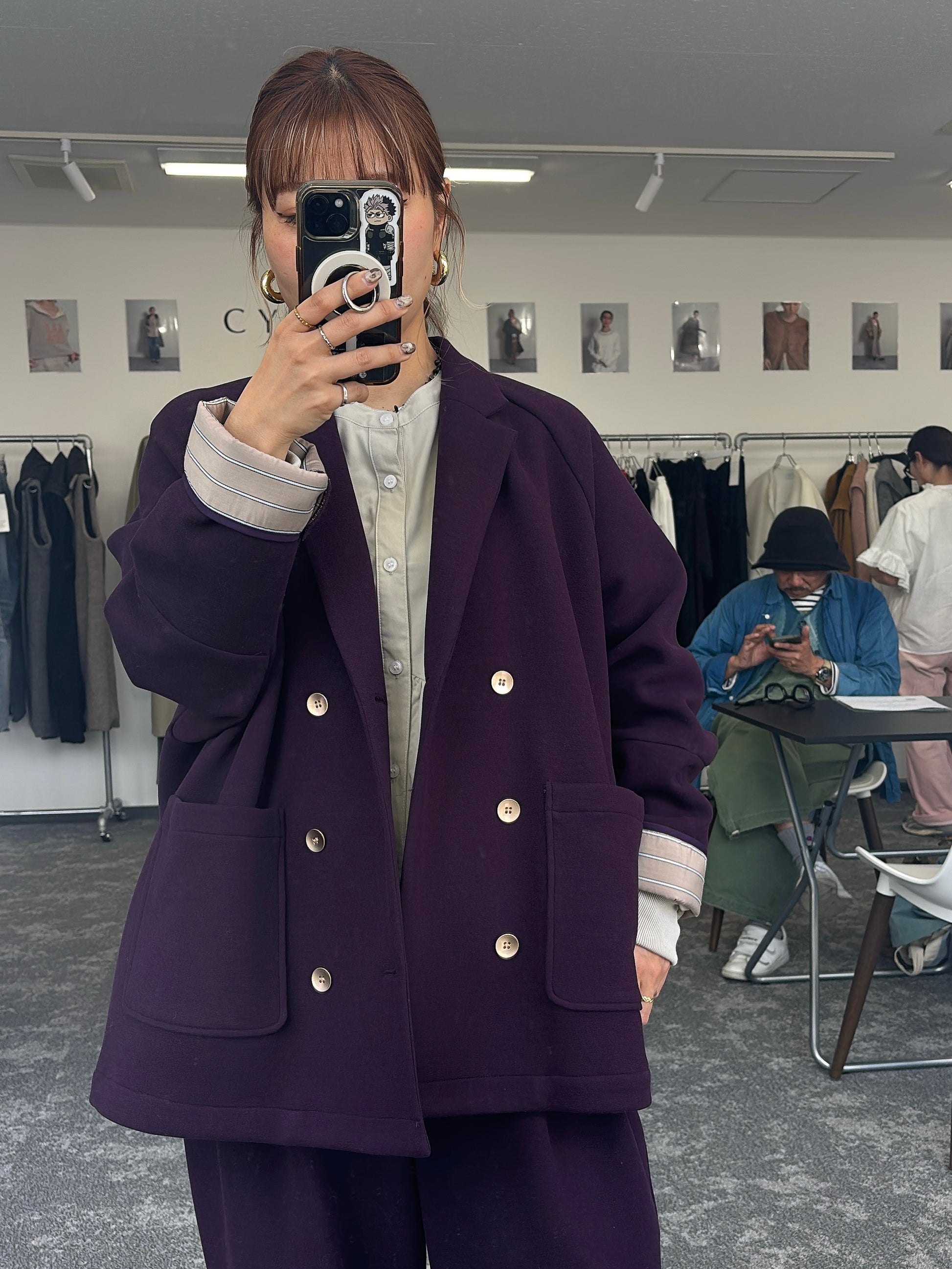 【予約⚡︎販売】マイクロフリースWジャケット／604513／CYAN tokyo／2026 AW#1
