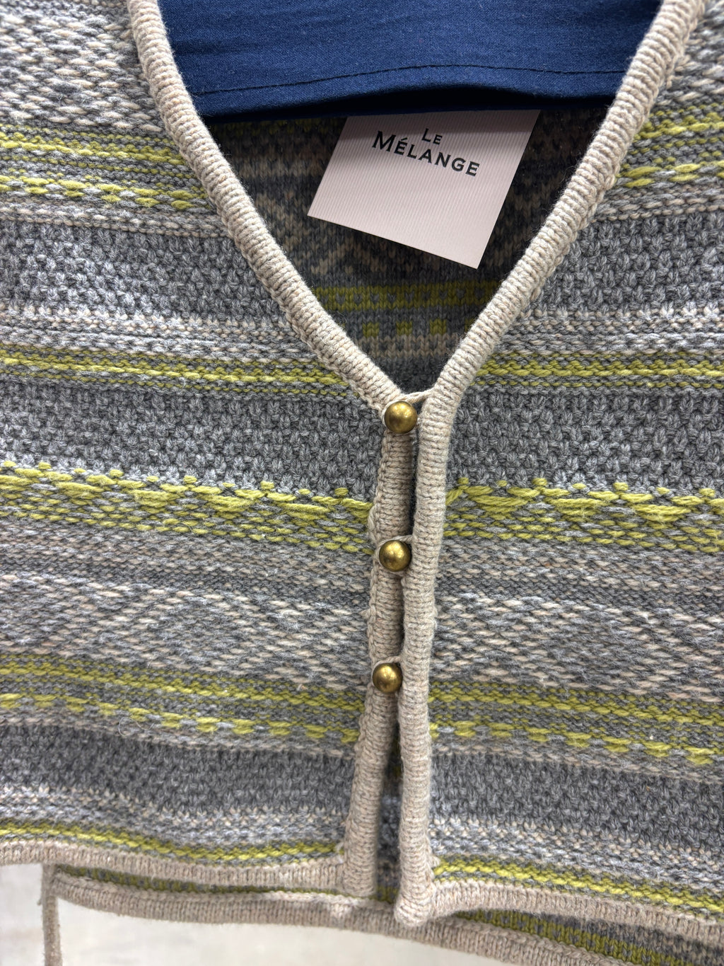 【予約⚡︎販売】ジャガードVネックベスト／#8642701／LE MÉLANGE／2026 AW #1