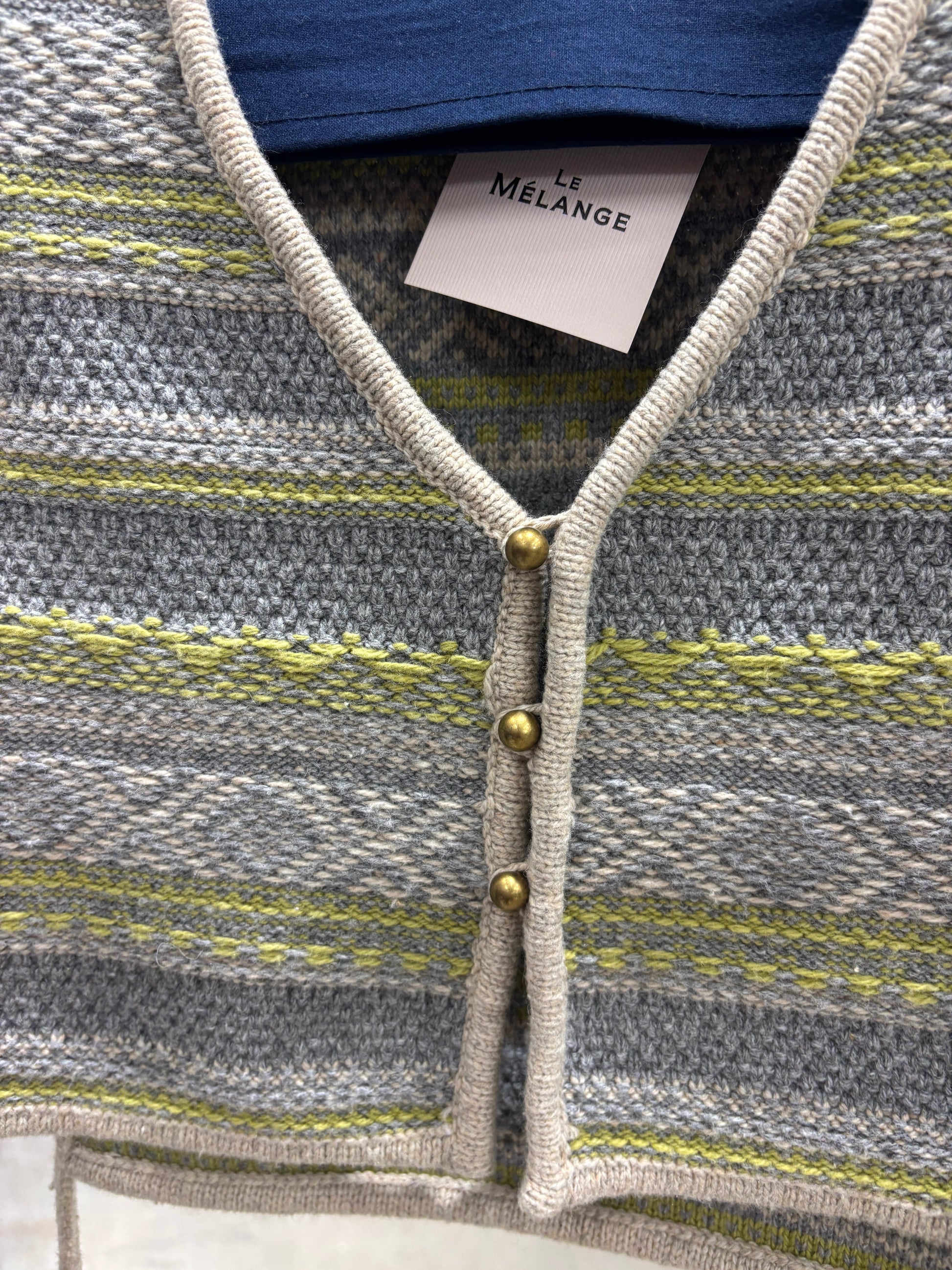 【予約⚡︎販売】ジャガードVネックベスト／#8642701／LE MÉLANGE／2026 AW #1